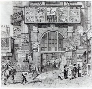 埃克塞特变化显示爱德华十字勋章的皇家大国家动物园的入口，c.1829 作者 英语学校